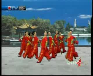 长扇舞蹈《红红的日子》广场秧歌